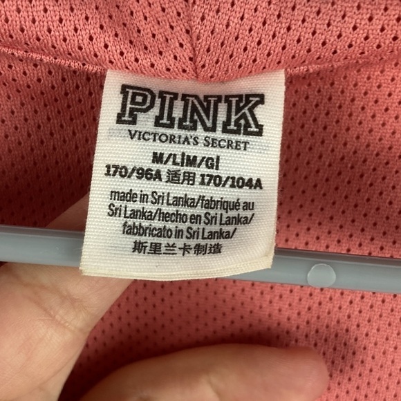 Pink coral full zip over sized lightweight hooded jacket - Picture 4 of 7